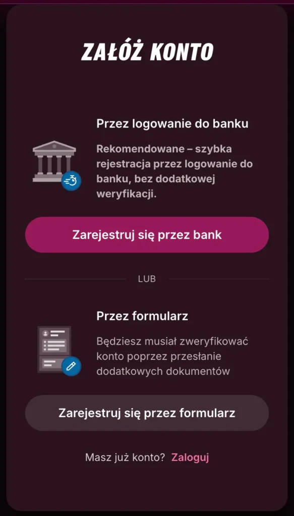superbet Rejestracja konta w kasynie online